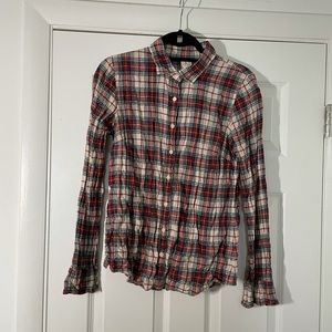 J. Crew the perfect shirt button up flannel size 6